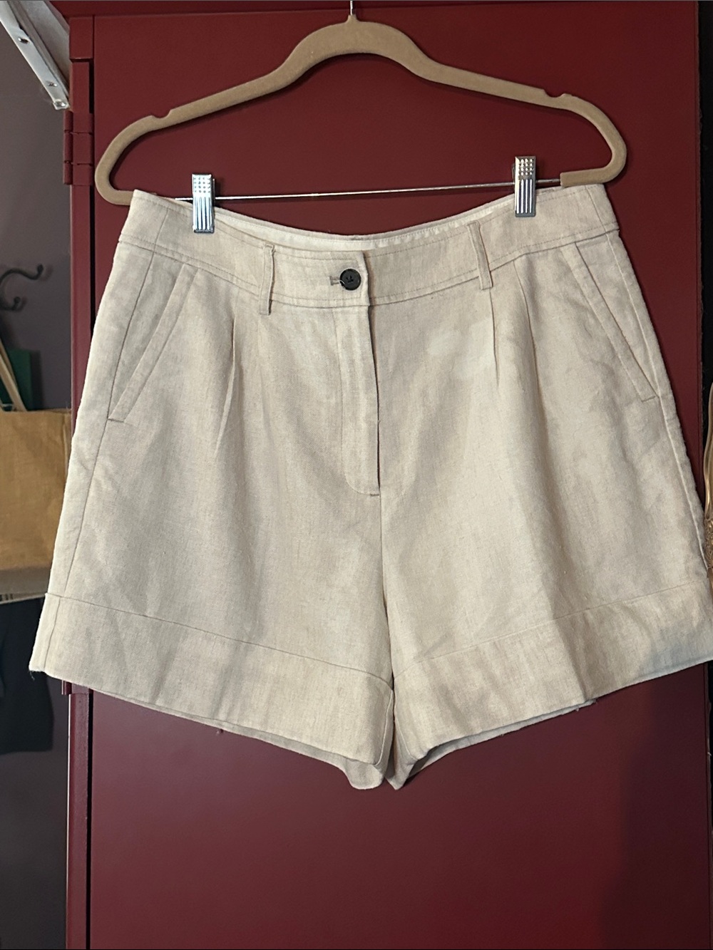 J. Crew Tailored Linen-blend High-Rise Trouser Shorts